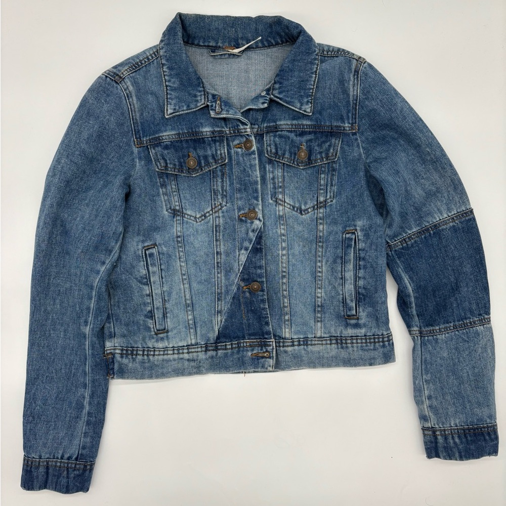 Free People Denim Blue Jean Jacket